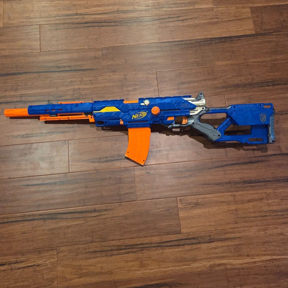 Nerf N-Strike CS-6 Long Strike Sniper Rifle With Upgraded 10 Dart Magazine